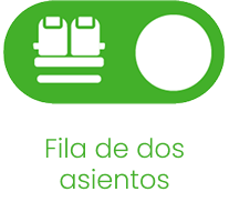 Filas de dos asientos